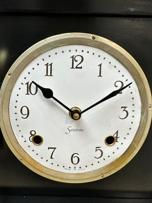 Antique Sessions Battery Mantel Clock | Adelaide Clocks
