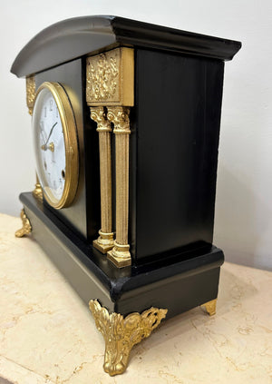 Antique Sessions Battery Mantel Clock | Adelaide Clocks