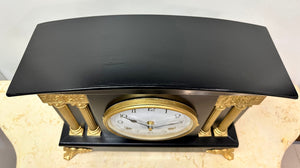 Antique Sessions Battery Mantel Clock | Adelaide Clocks