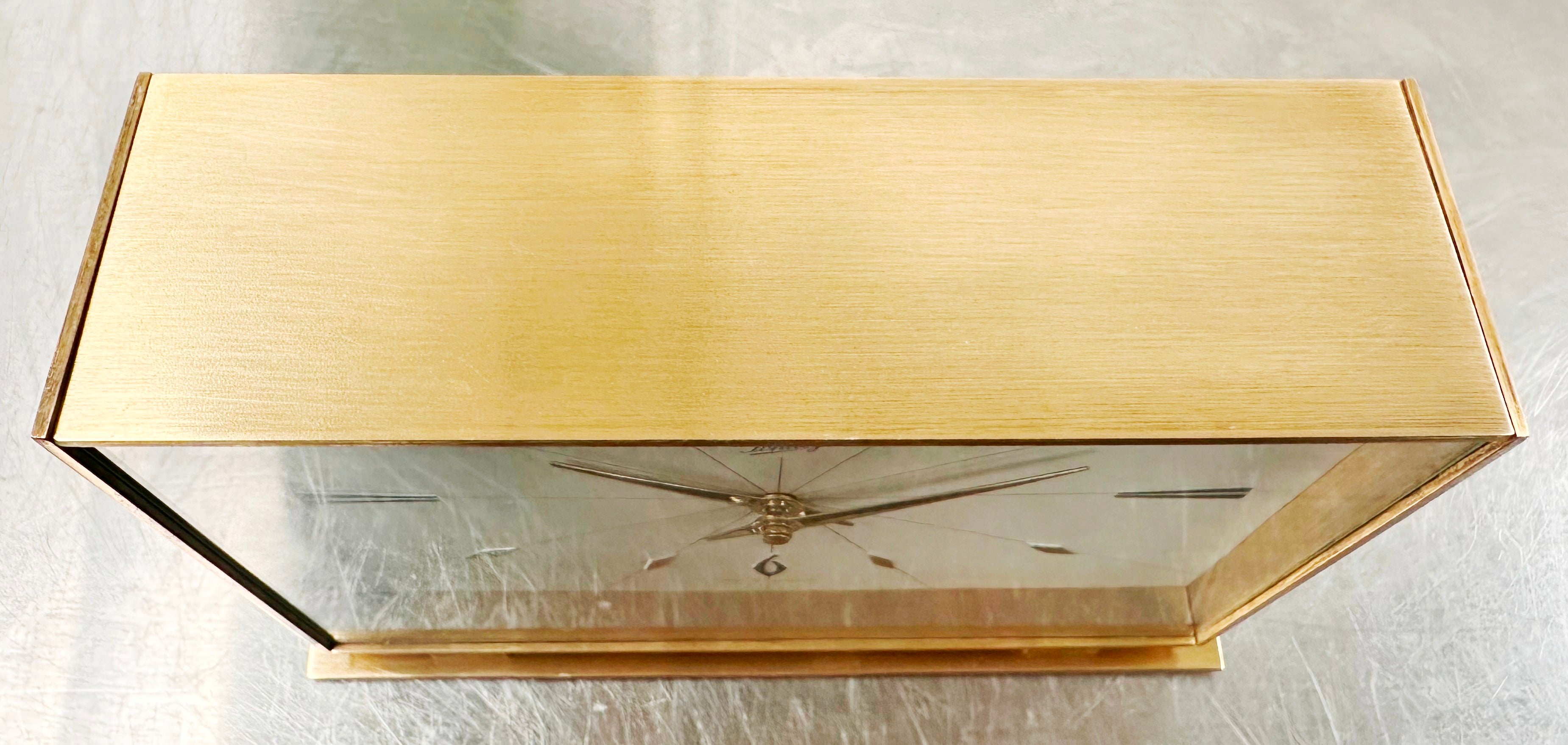 Vintage AUG SCHATZ & SOHNE BRS Germany Bim Bam Mantel Clock | Adelaide Clocks
