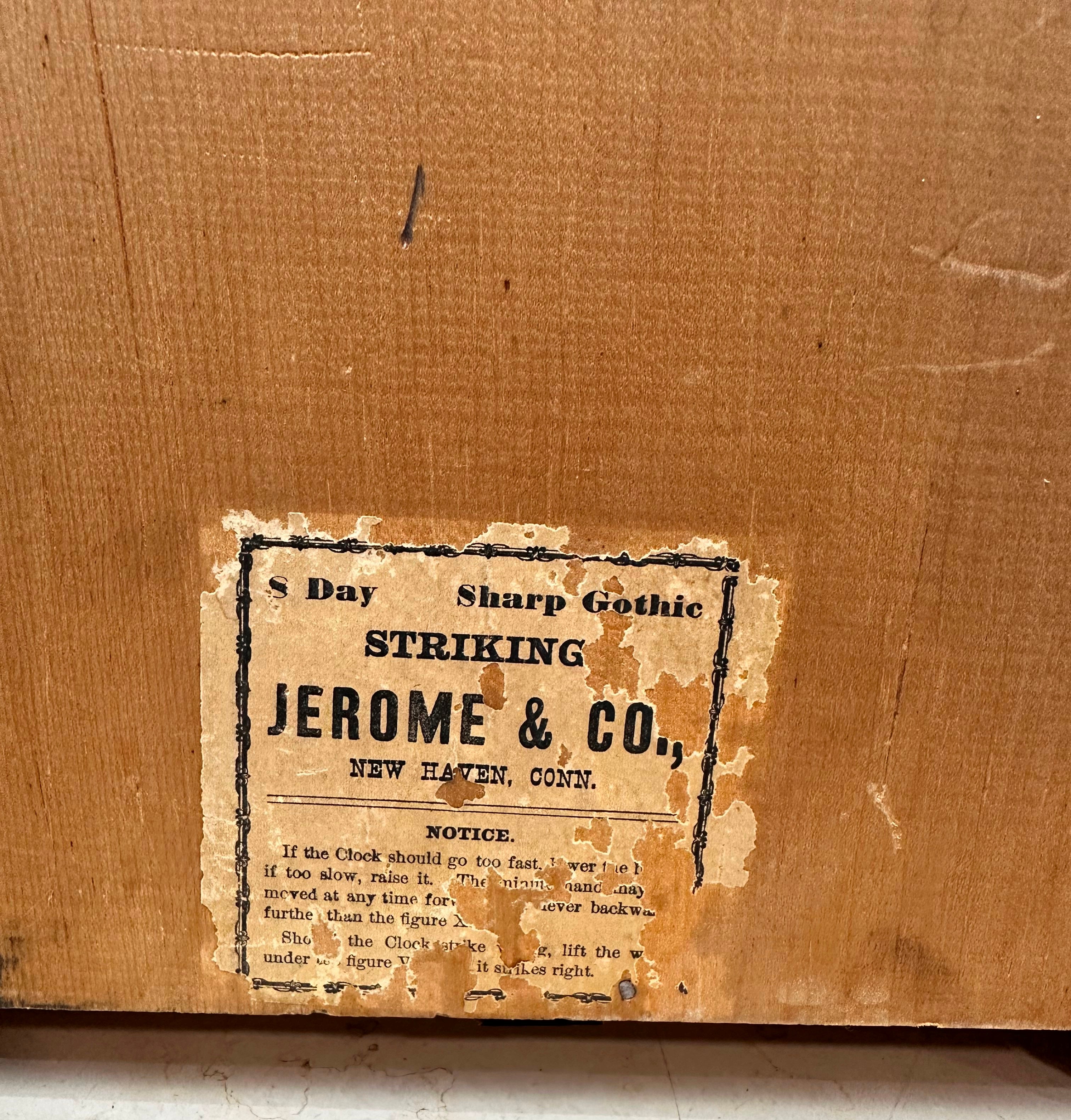 Antique New Haven Jerome Cathedral Steeple Mantel Clock | Adelaide Clocks