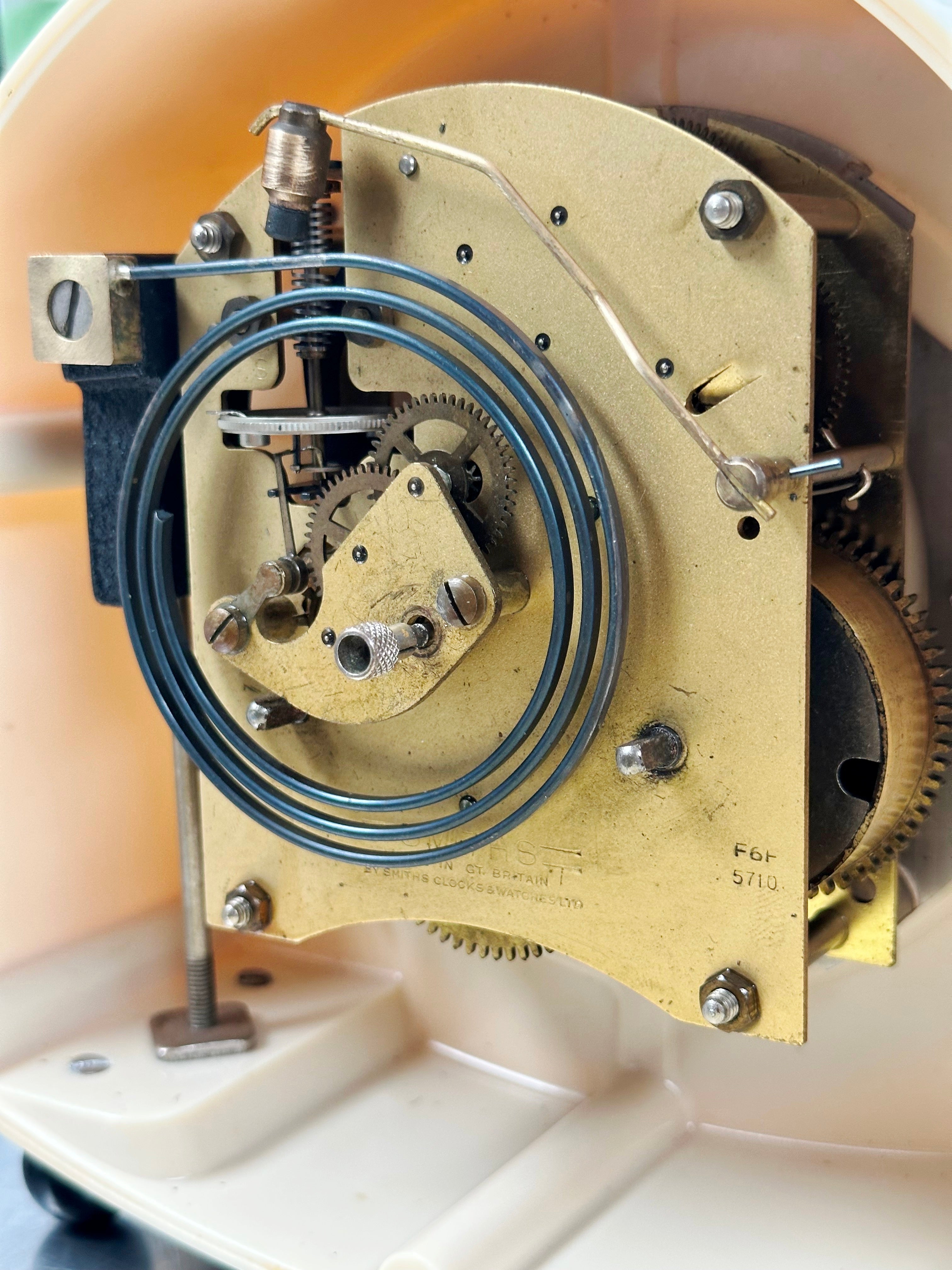 Vintage Great Britain Smiths Bakelite Hammer Strike Mantel Clock | Adelaide Clocks