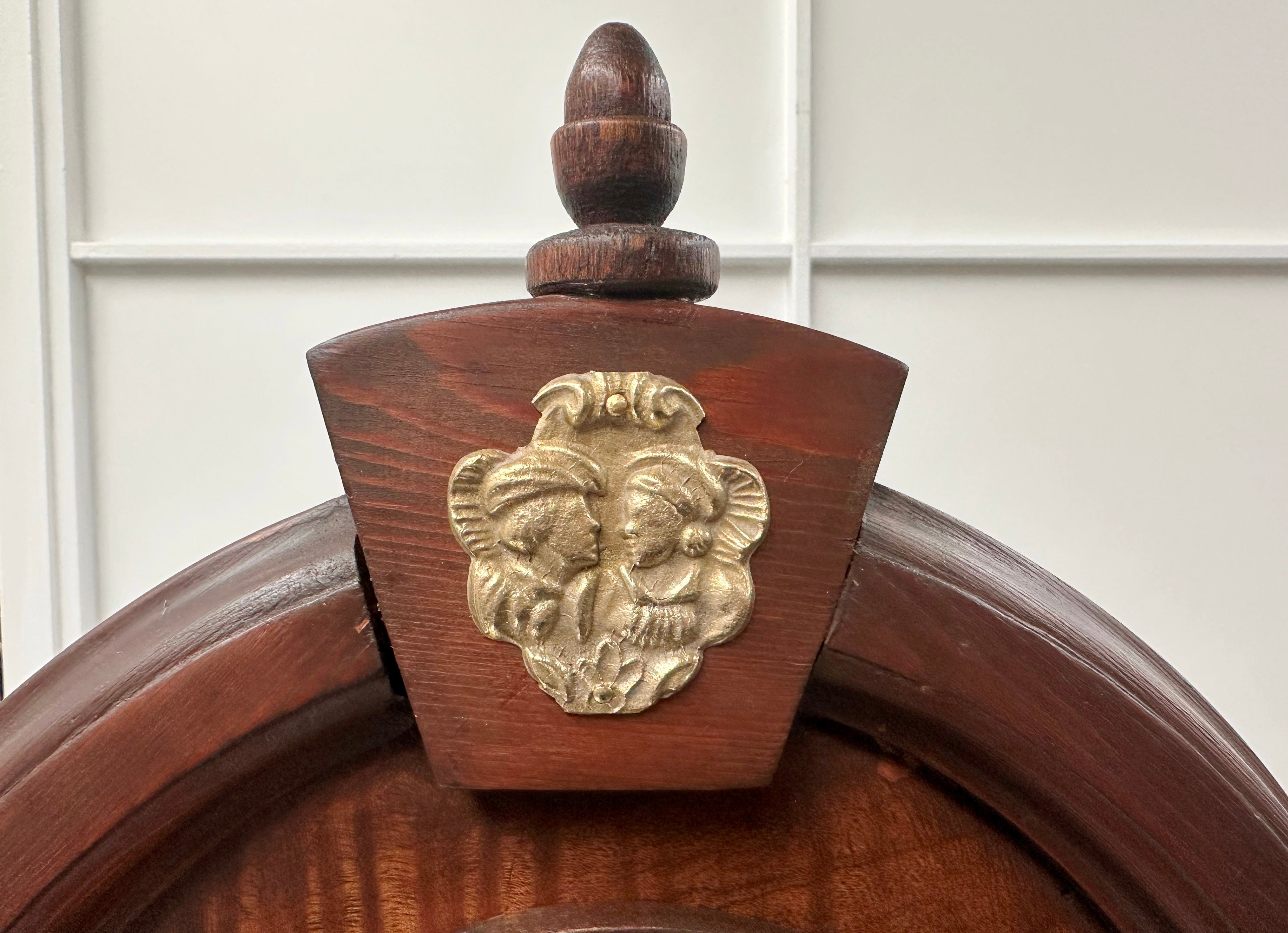 Antique New Haven Hammer on Coil Pendulum Mantel Clock | Adelaide Clocks