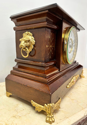 Antique Hammer on Coil Chime Mantel Clock | Adelaide Clocks