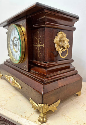 Antique Hammer on Coil Chime Mantel Clock | Adelaide Clocks