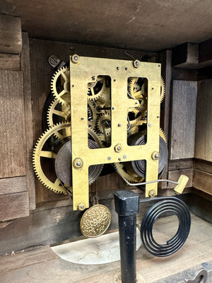 Antique Hammer on Coil Chime Mantel Clock | Adelaide Clocks