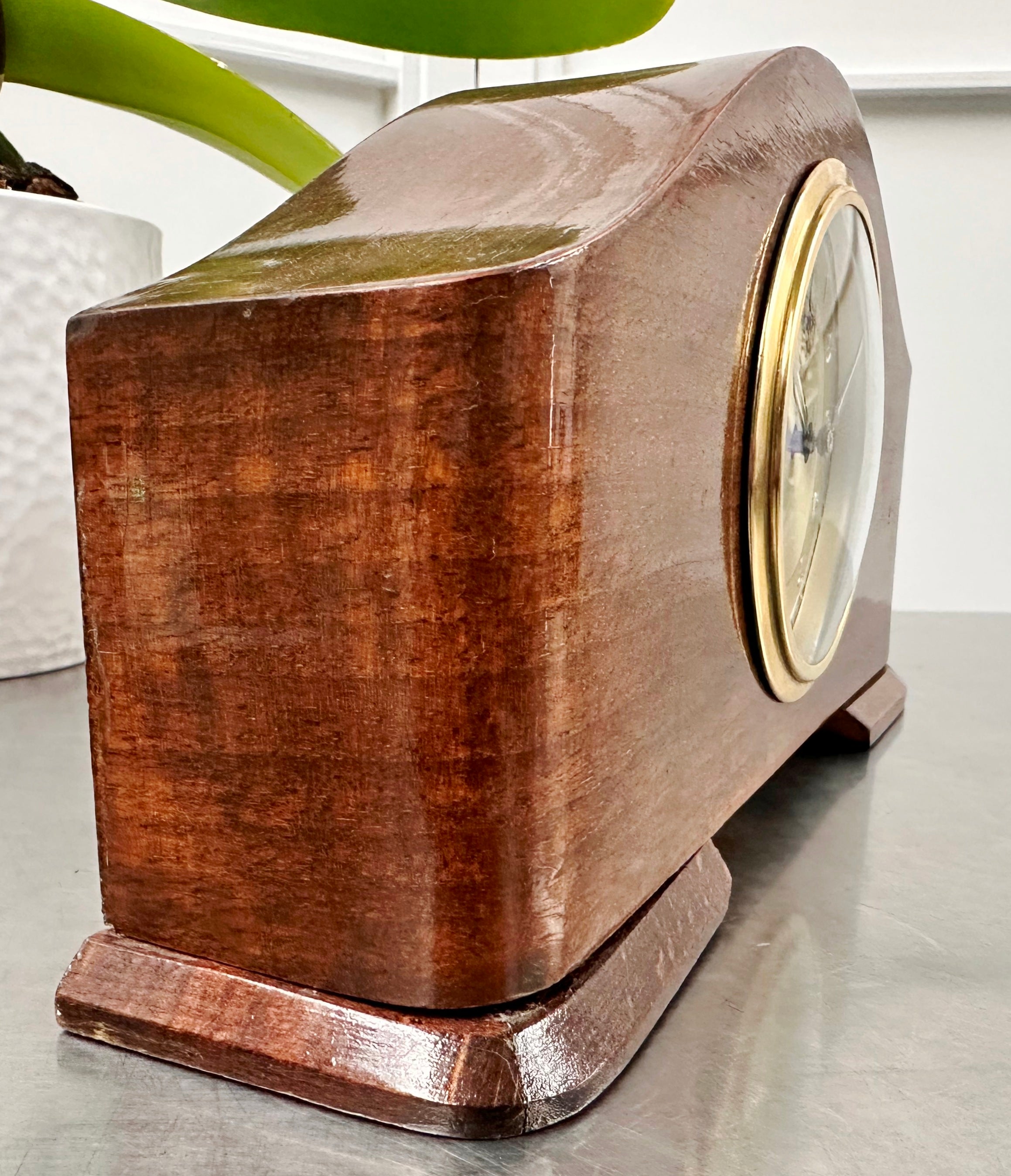 Vintage Musical Alarm Desk Wooden Clock | Adelaide Clocks