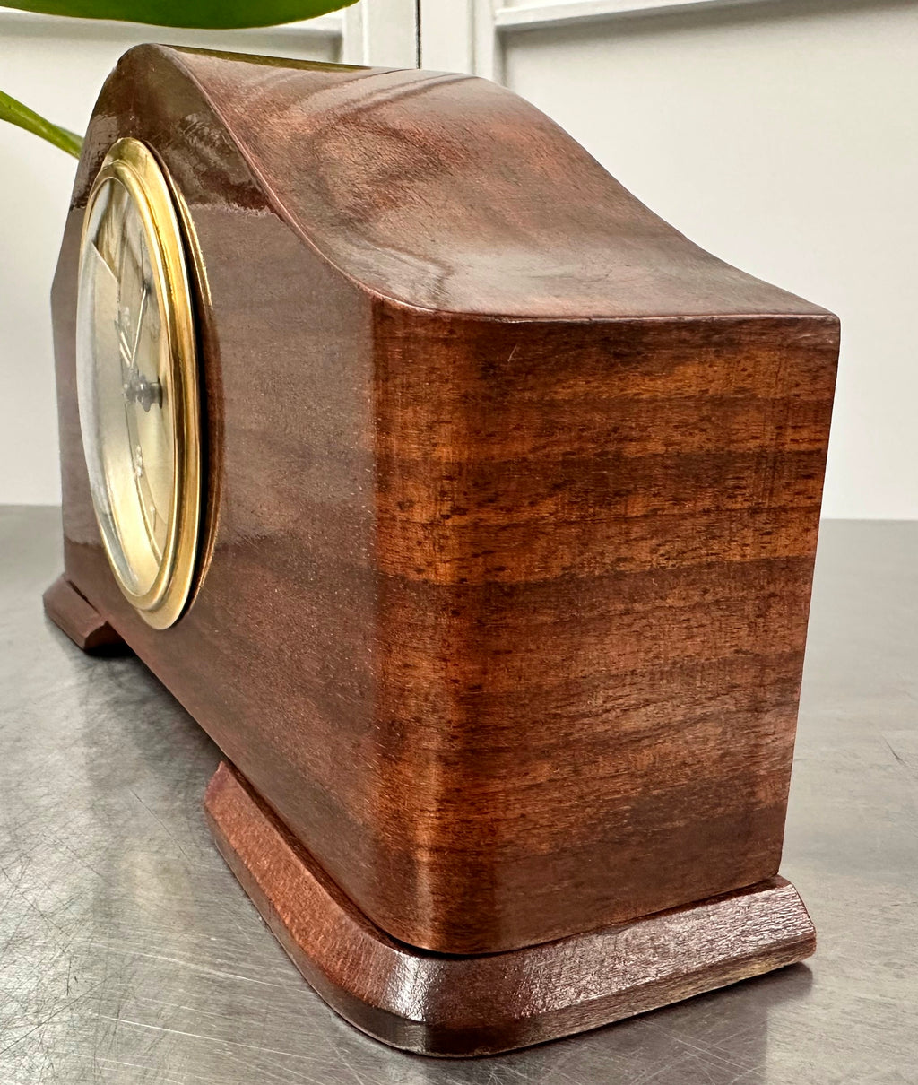 Vintage Musical Alarm Desk Wooden Clock | Adelaide Clocks