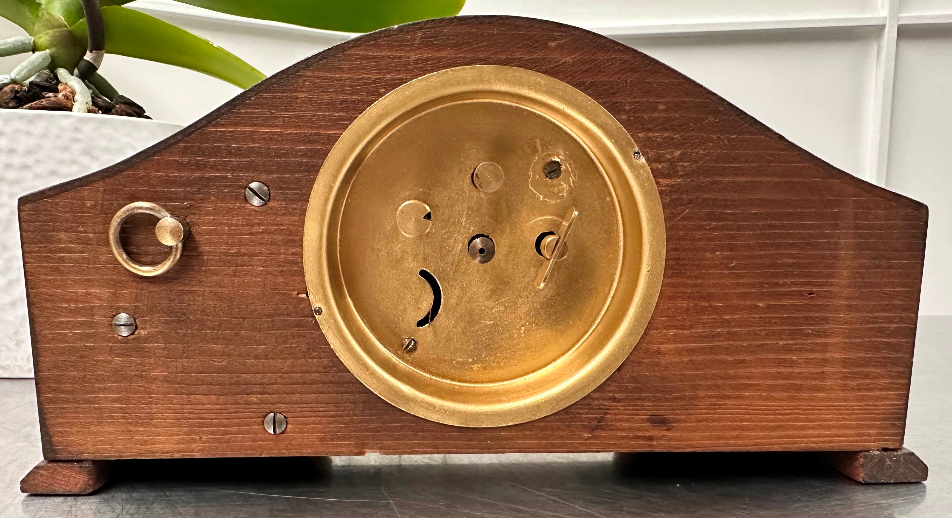 Vintage Musical Alarm Desk Wooden Clock | Adelaide Clocks