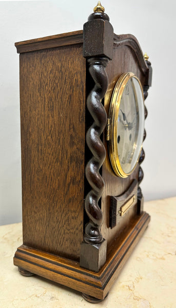 Antique Knightsbridge S.A. Hammer on Coil Chime Mantel Clock | Adelaide Clocks