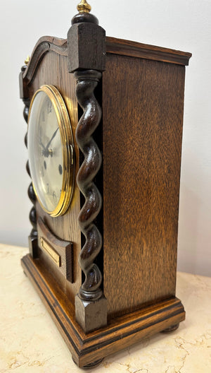 Antique Knightsbridge S.A. Hammer on Coil Chime Mantel Clock | Adelaide Clocks