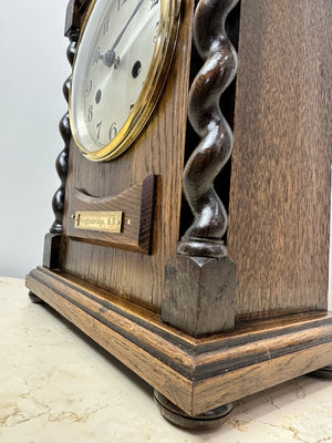 Antique Knightsbridge S.A. Hammer on Coil Chime Mantel Clock | Adelaide Clocks