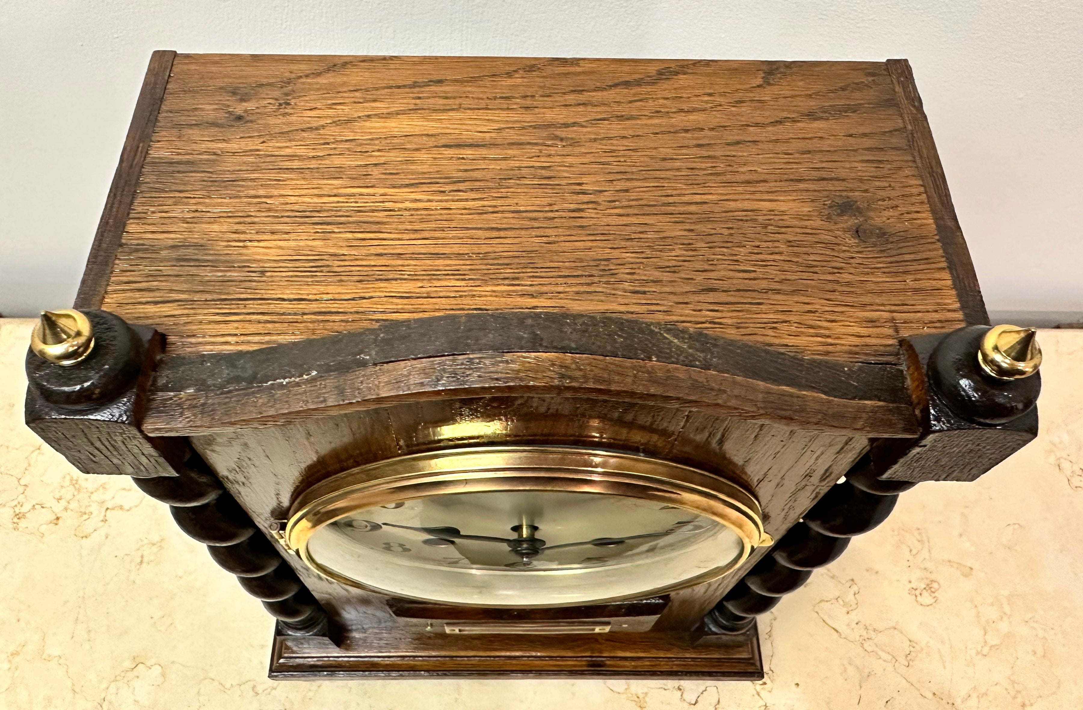 Antique Knightsbridge S.A. Hammer on Coil Chime Mantel Clock | Adelaide Clocks