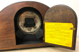 Vintage Art Deco Wooden Battery Mantel Clock | Adelaide Clocks