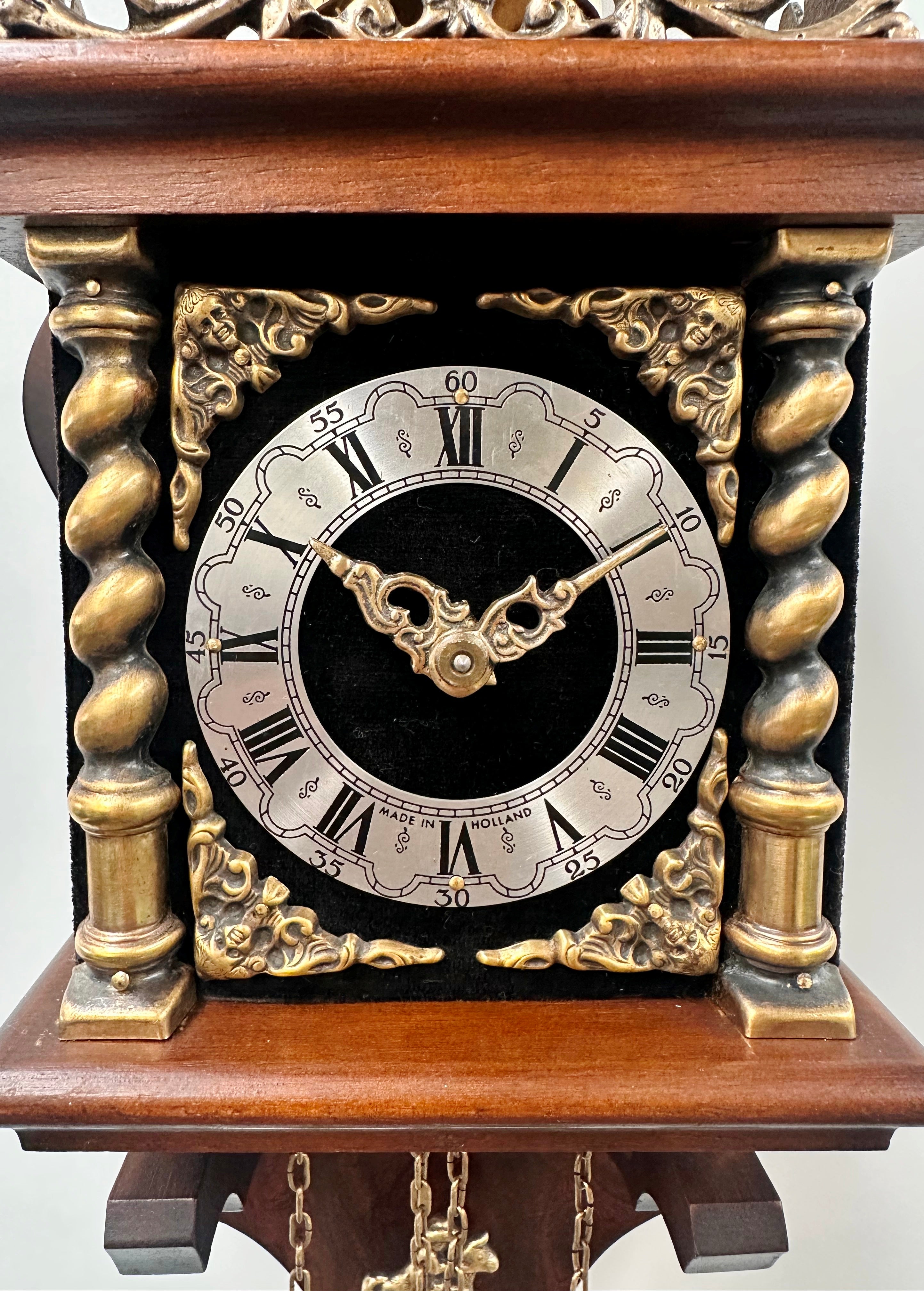 Vintage Dutch Atlas Hammer on Bell Strike Wall Clock | Adelaide Clocks