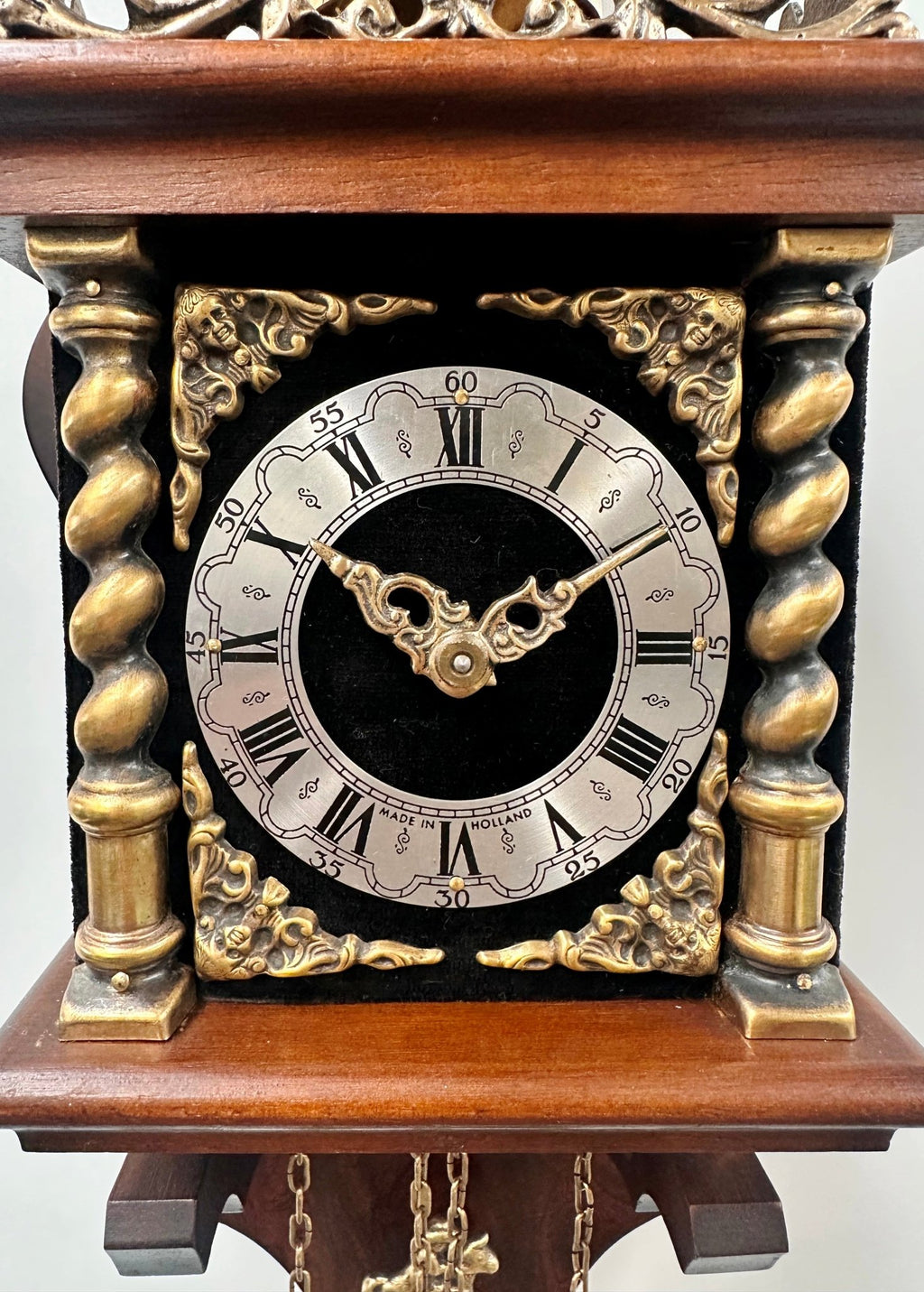 Vintage Dutch Atlas Hammer on Bell Strike Wall Clock | Adelaide Clocks