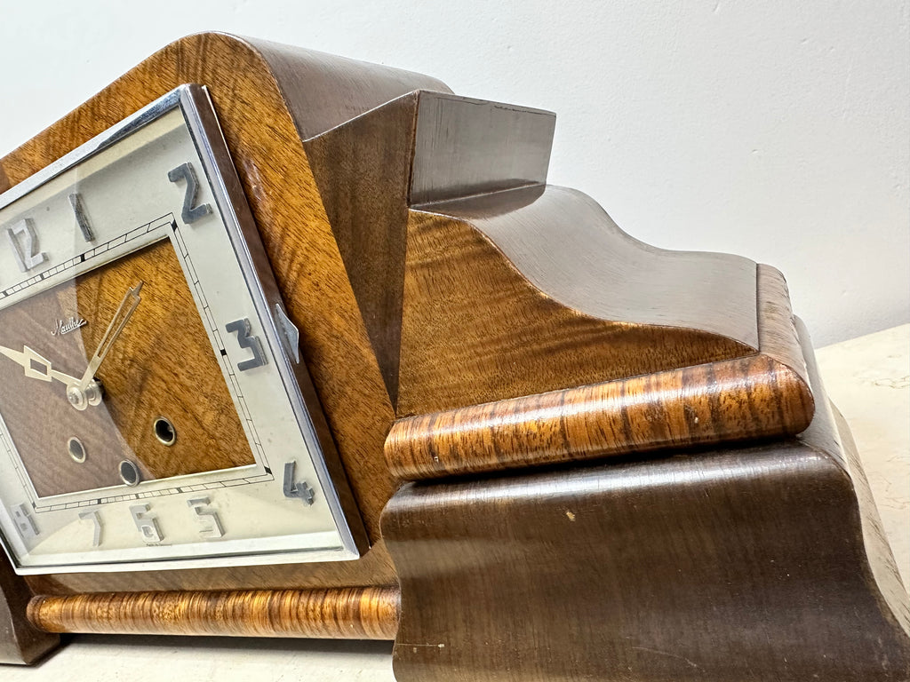 Vintage German Mauthe Westminster Hammer Chime Mantel Clock | eXibit collection