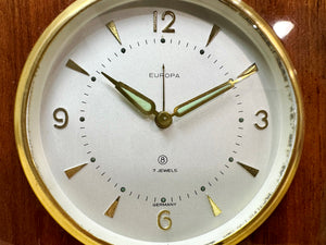 Vintage EUROPA German Alarm Bedside Desk Clock | Adelaide Clocks