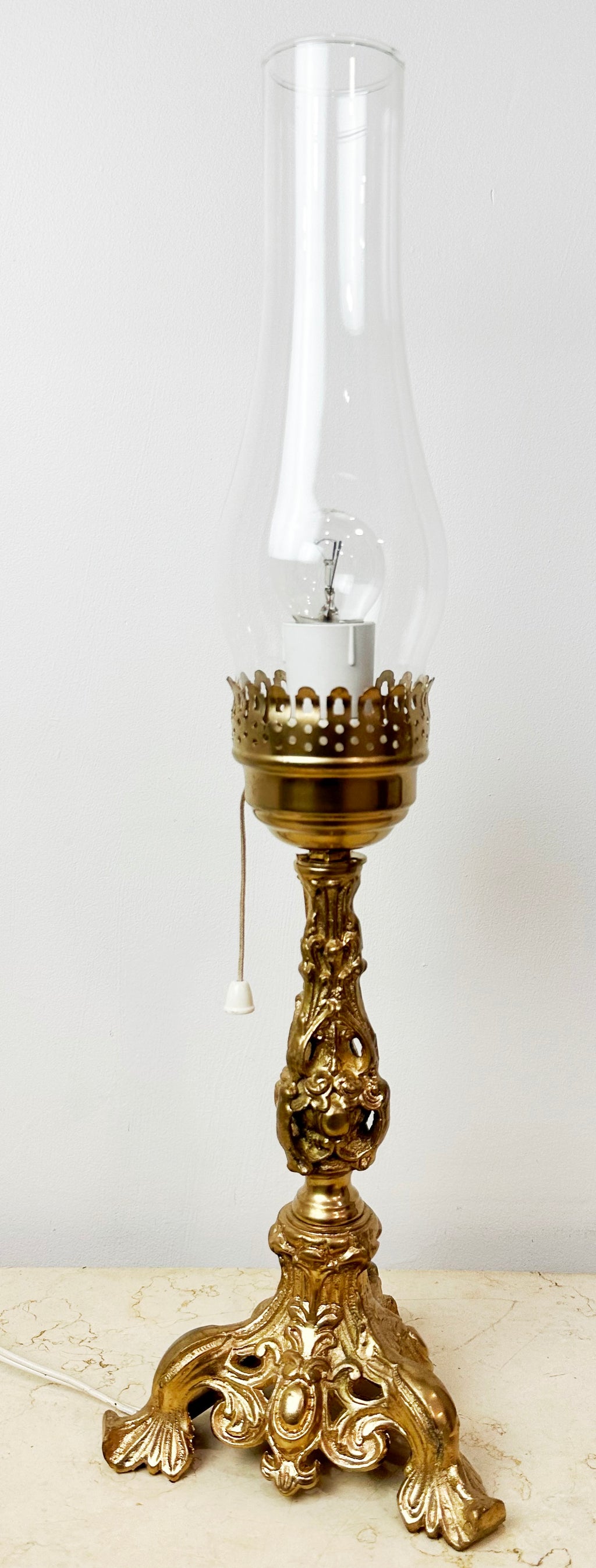 Antique Ornate Gold Table Desk Lamp | Adelaide Clocks