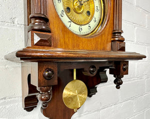 Antique HAC Pendulum Battery Wall Clock | Adelaide Clocks