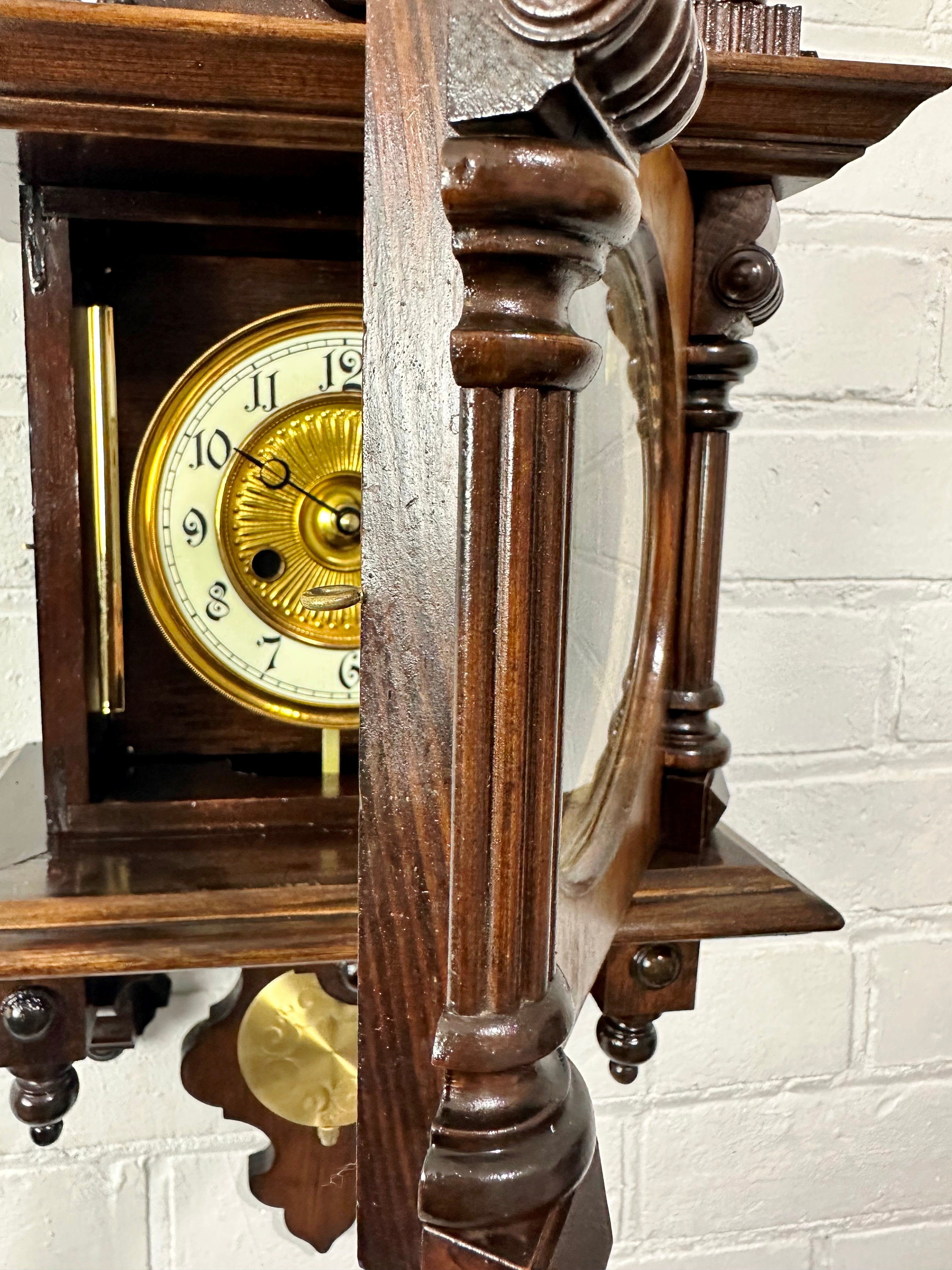 Antique HAC Pendulum Battery Wall Clock | Adelaide Clocks
