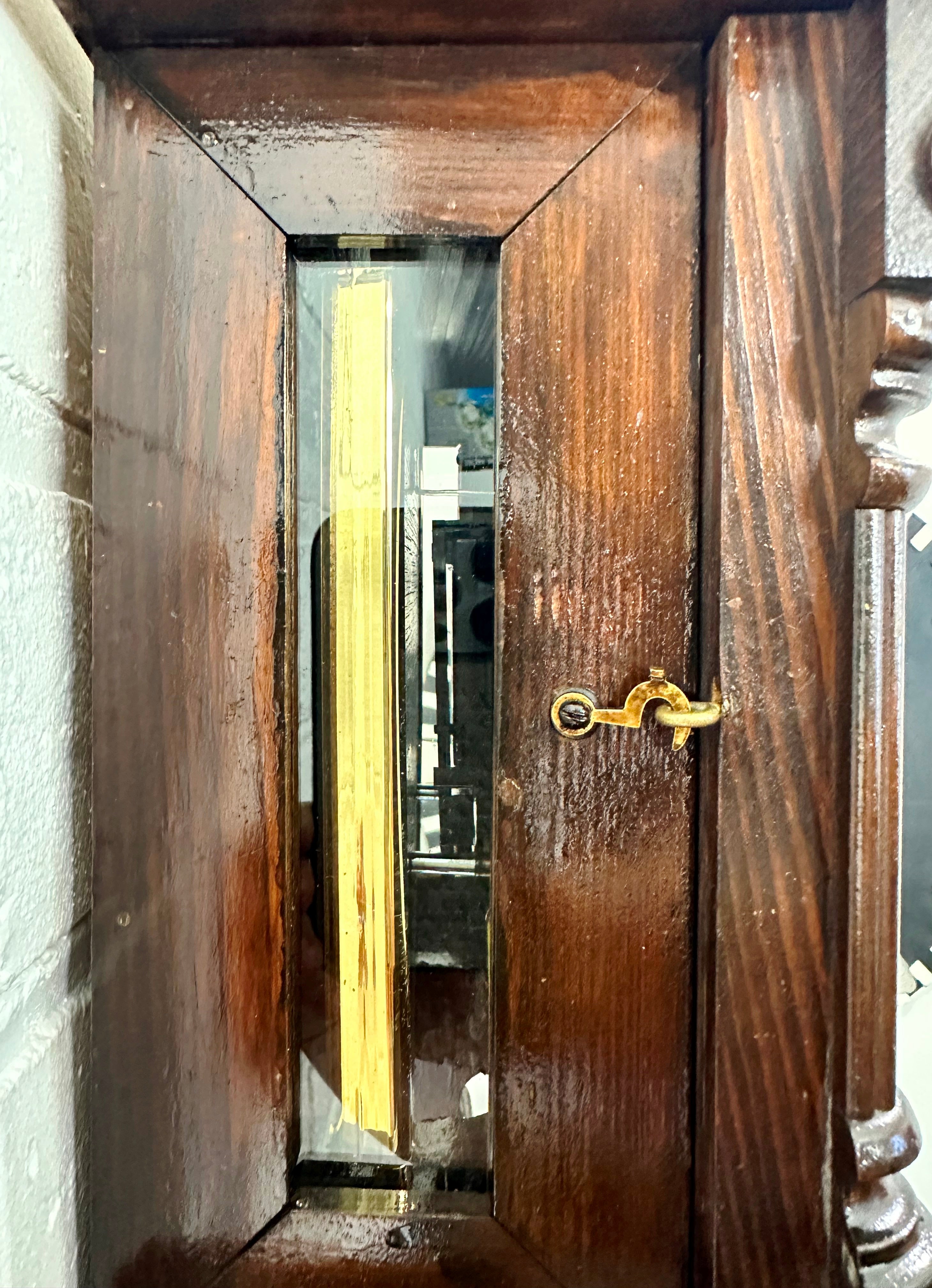 Antique HAC Pendulum Battery Wall Clock | Adelaide Clocks
