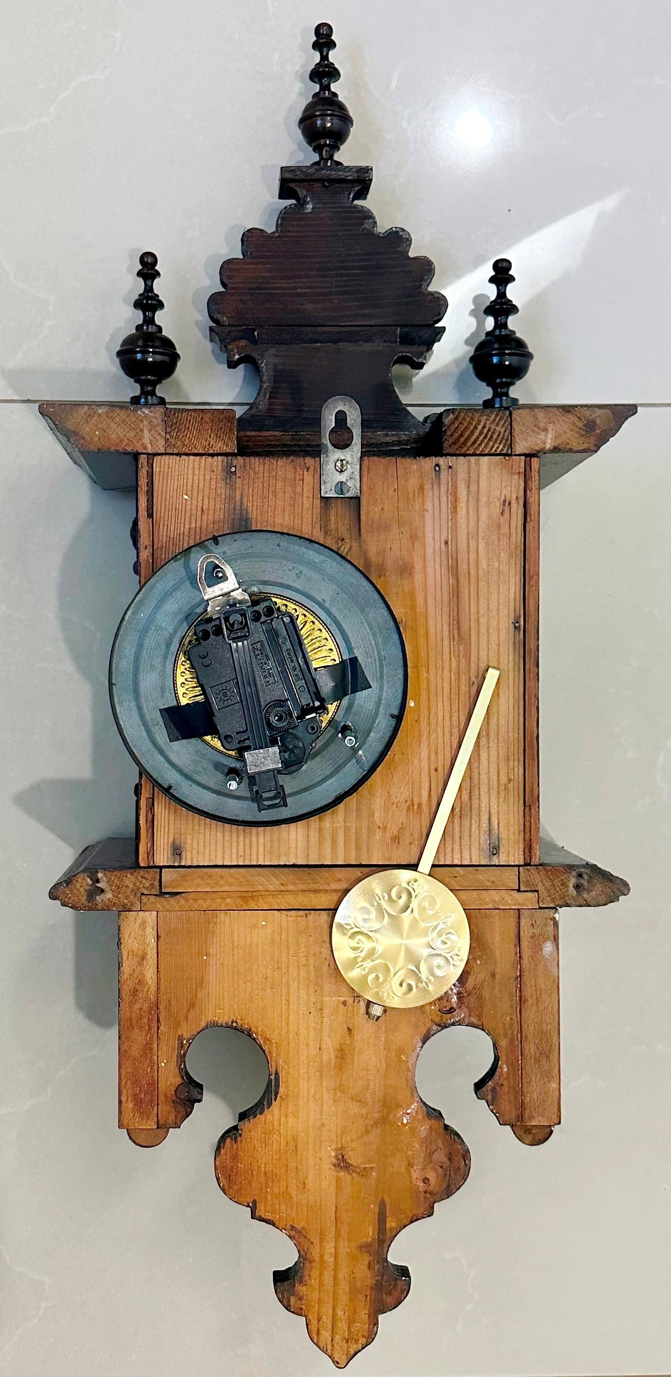Antique HAC Pendulum Battery Wall Clock | Adelaide Clocks