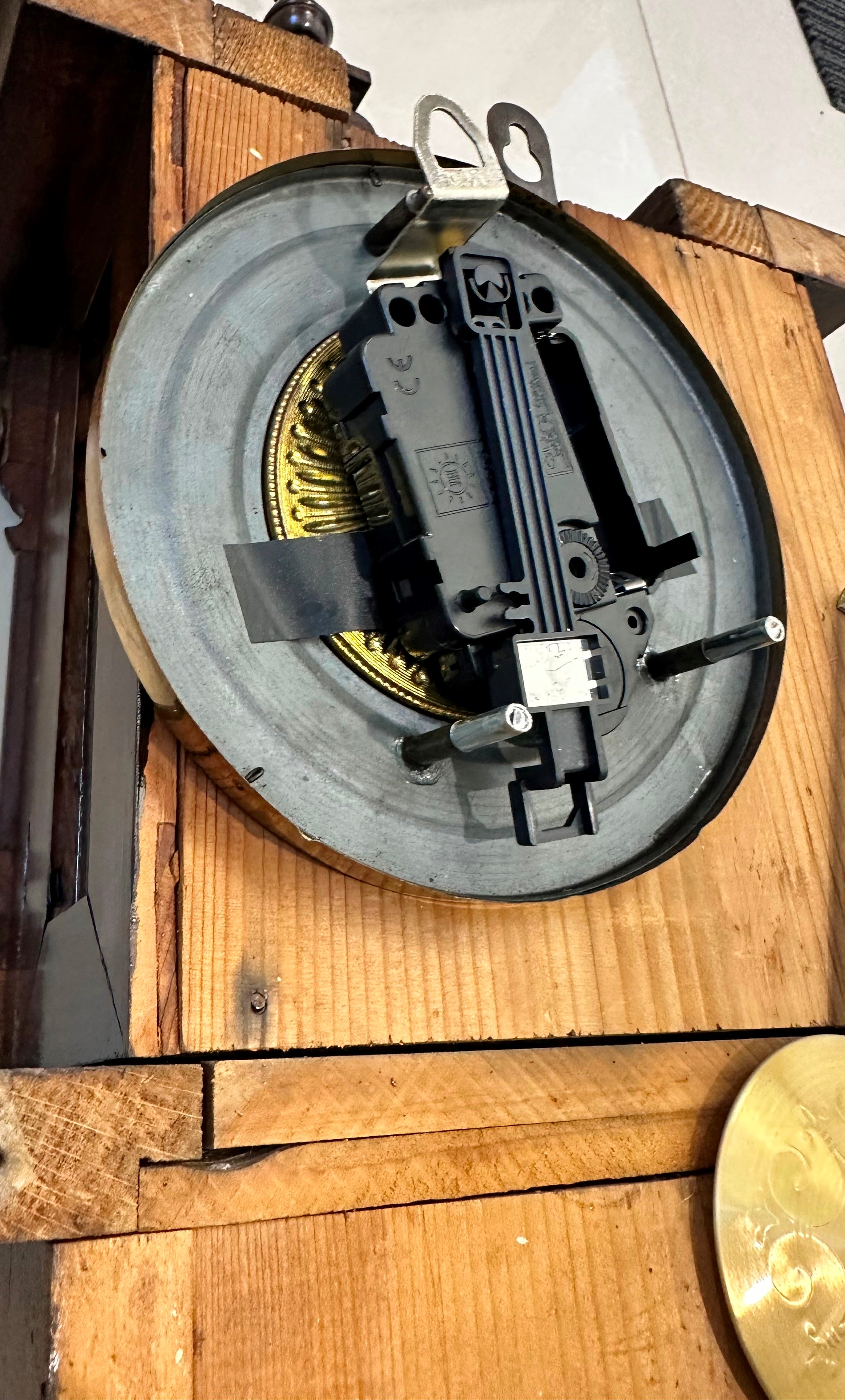 Antique HAC Pendulum Battery Wall Clock | Adelaide Clocks