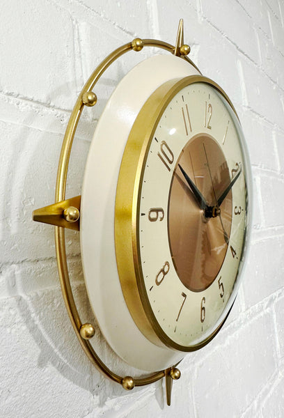 Vintage Metamec Starburst Battery Wall Clock | Adelaide Clocks