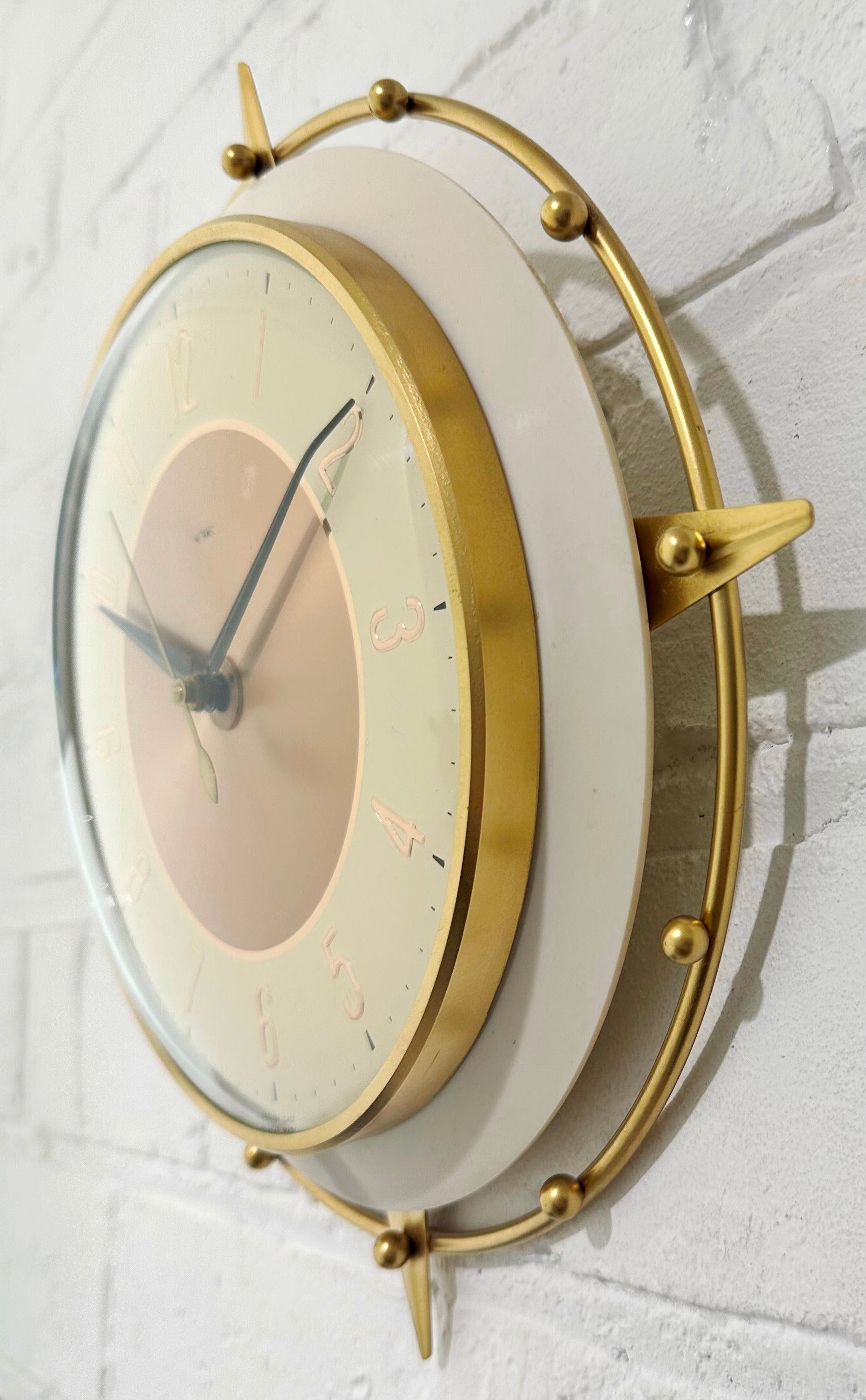 Vintage Metamec Starburst Battery Wall Clock | Adelaide Clocks