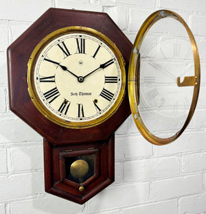 Original Antique Seth Thomas Chime Wall Clock | Adelaide Clocks