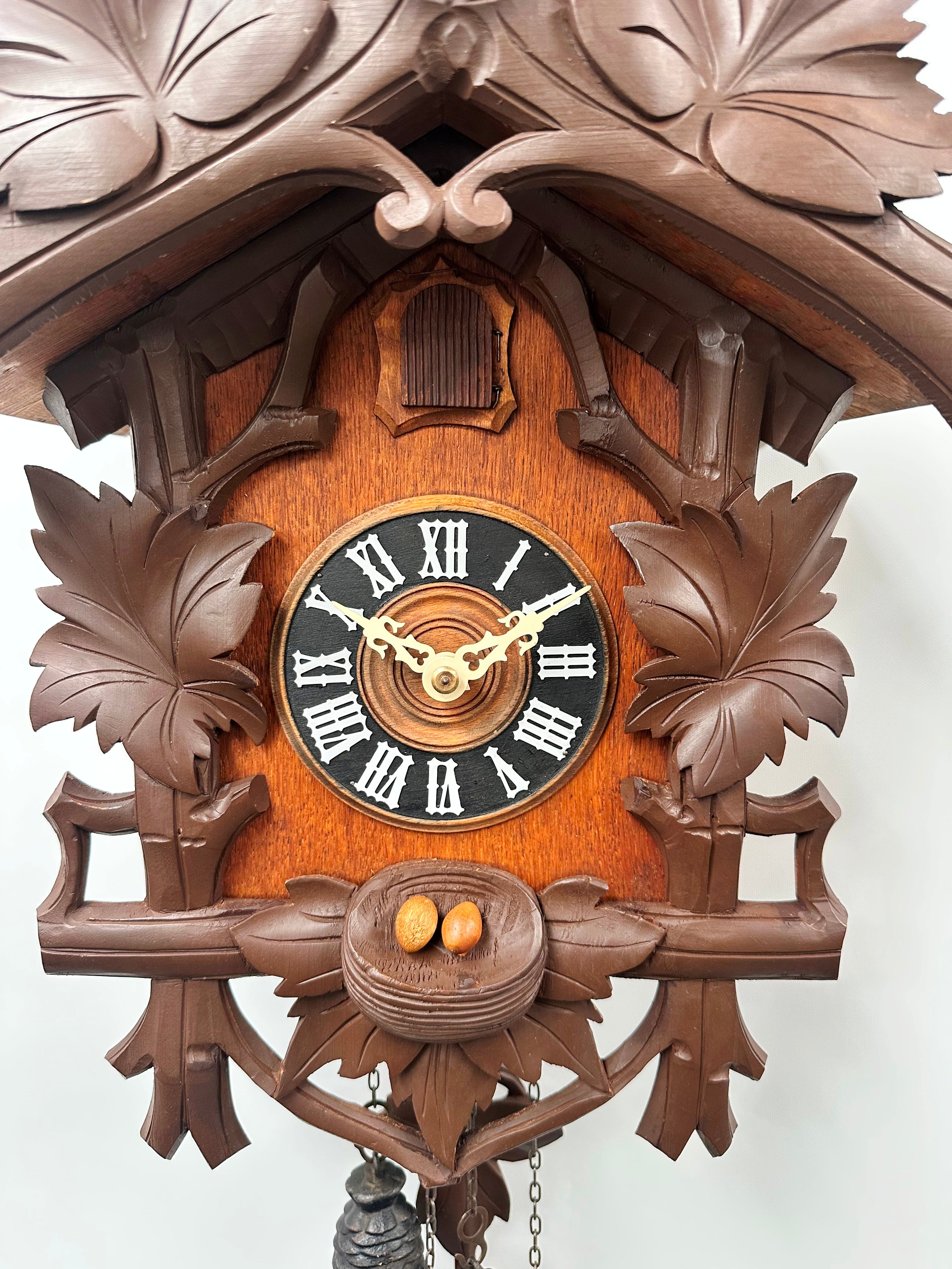 Vintage Black forest Cuckoo Bird Chime Wall Clock | Adelaide Clocks