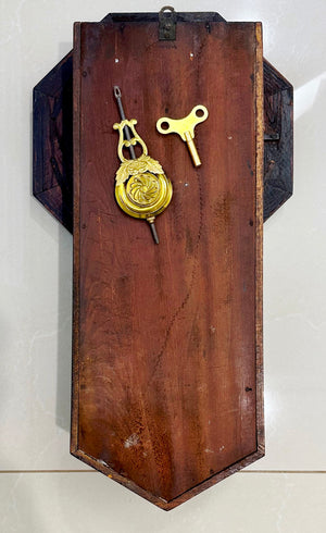 Antique Original MEIJI Pendulum Chime Japan Wall Clock | eXibit collection