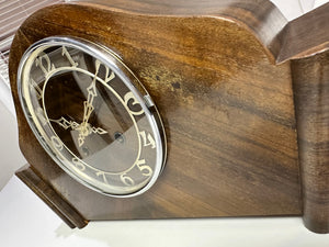 Vintage Strike Hammer on Coil Chime German Mantel Clock | Adelaide Clocks