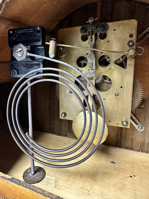 Vintage Strike Hammer on Coil Chime German Mantel Clock | Adelaide Clocks