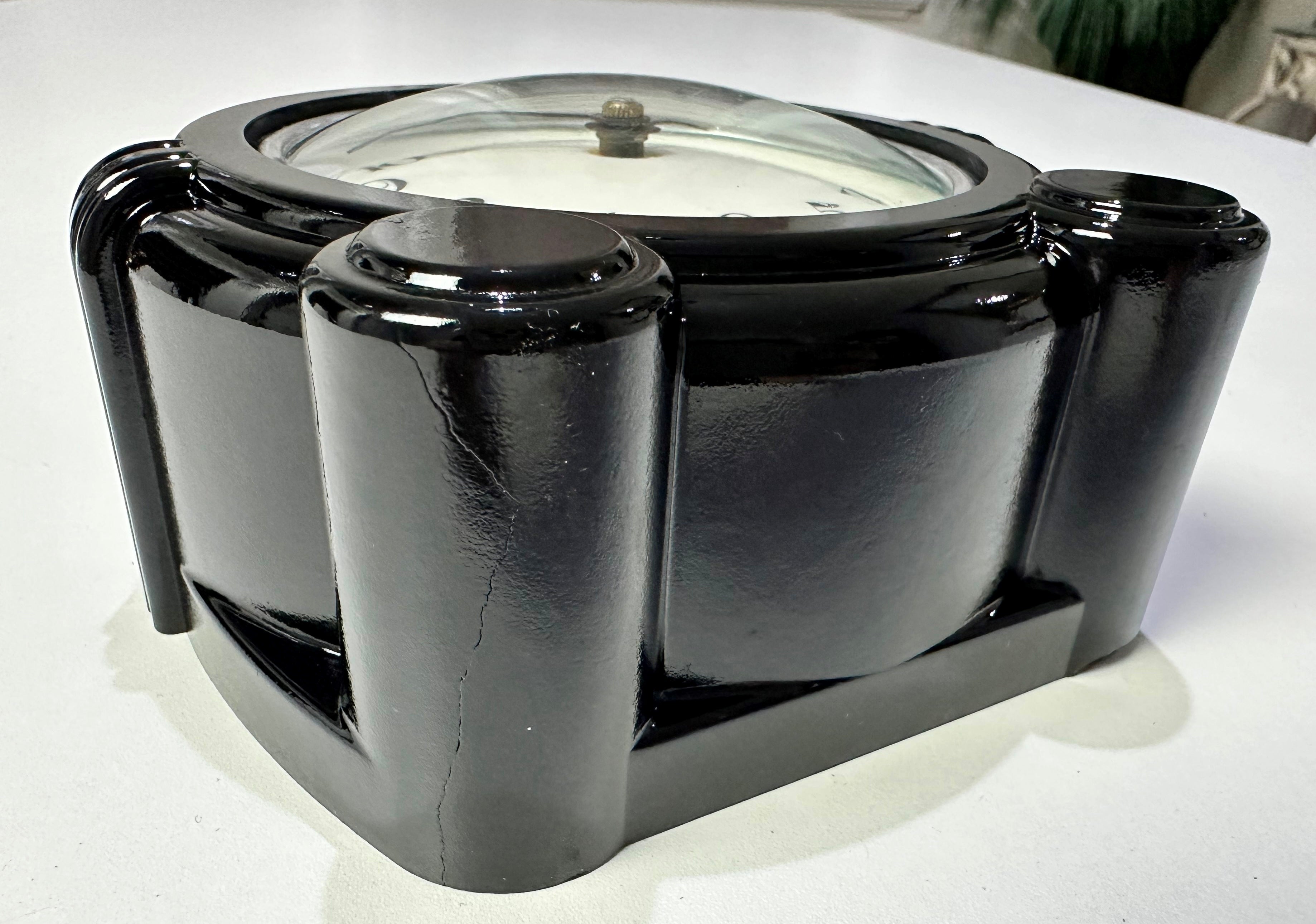 Vintage Ferranti England Bakelite Battery Desk Table Clock | Adelaide Clocks