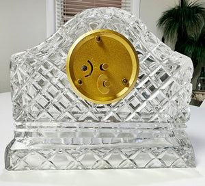 Vintage West German Diamond Crystal Mercedes Desk Clock | eXibit collection