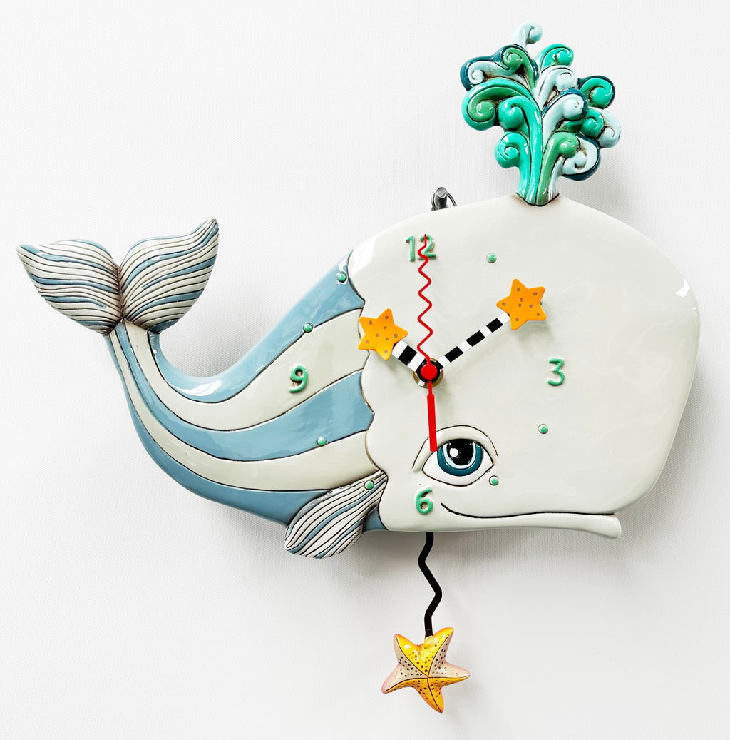 NEW Sea Whale Quartz Wall Clock | Adelaide Clocks