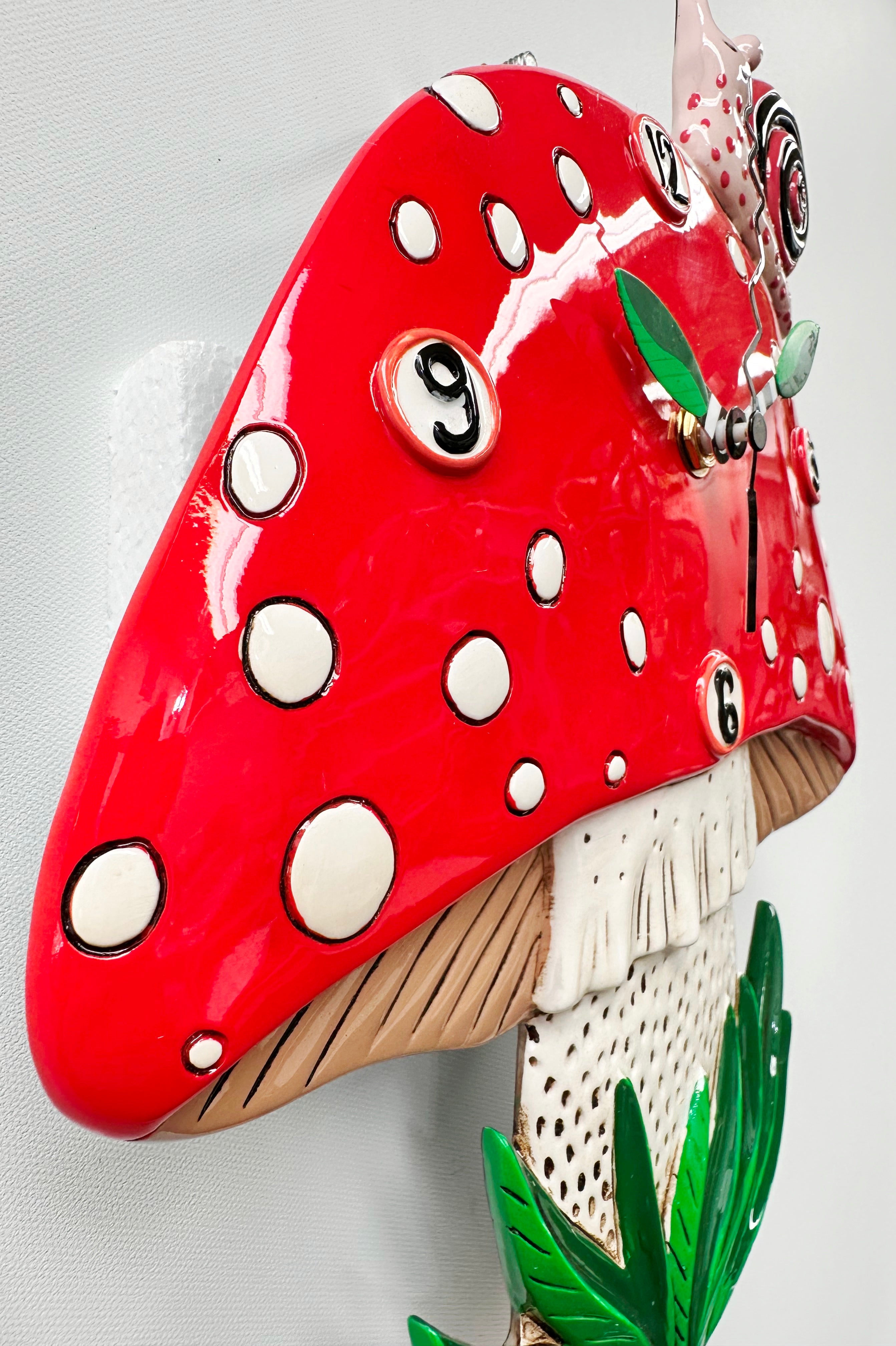 NEW Mushroom & Snail Quartz Wall Clock | Adelaide Clocks