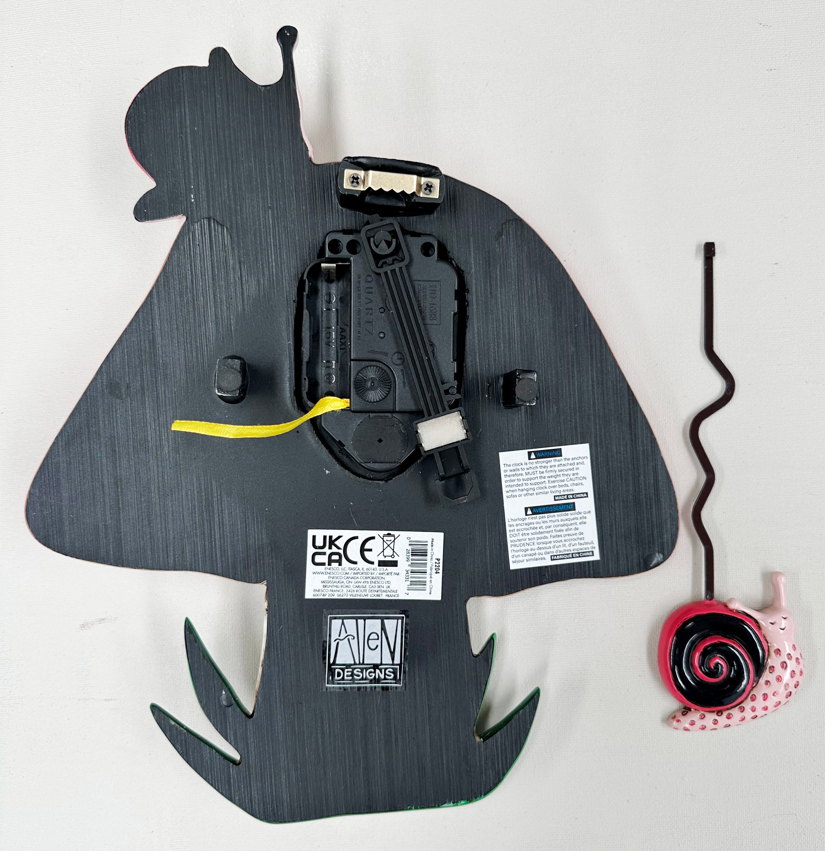 NEW Mushroom & Snail Quartz Wall Clock | Adelaide Clocks