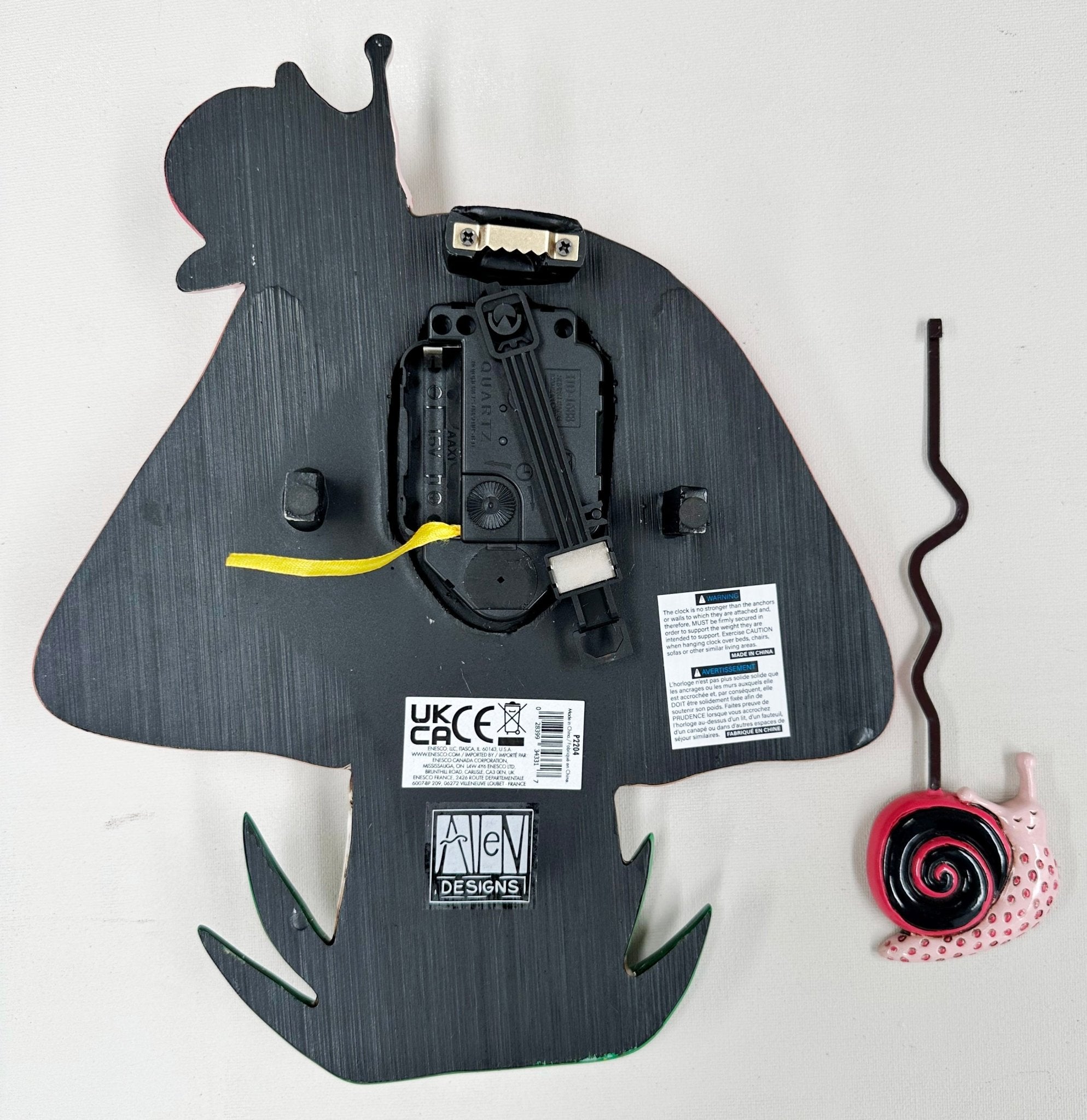 NEW Mushroom & Snail Quartz Wall Clock | Adelaide Clocks