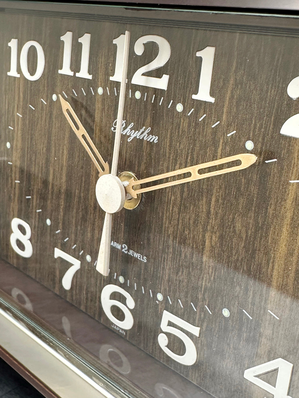 Vintage Retro Rhythm Alarm Quartz Mantel Clock | Adelaide Clocks