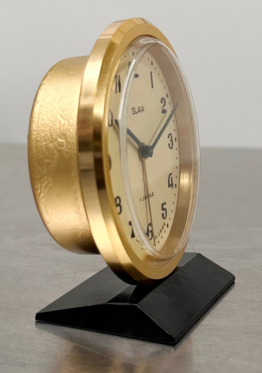 Vintage SLAVA USSR Alarm Bedside Desk Clock | Adelaide Clocks