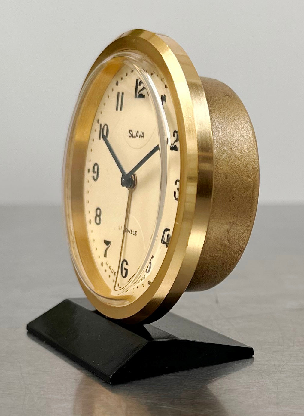 Vintage SLAVA USSR Alarm Bedside Desk Clock | Adelaide Clocks