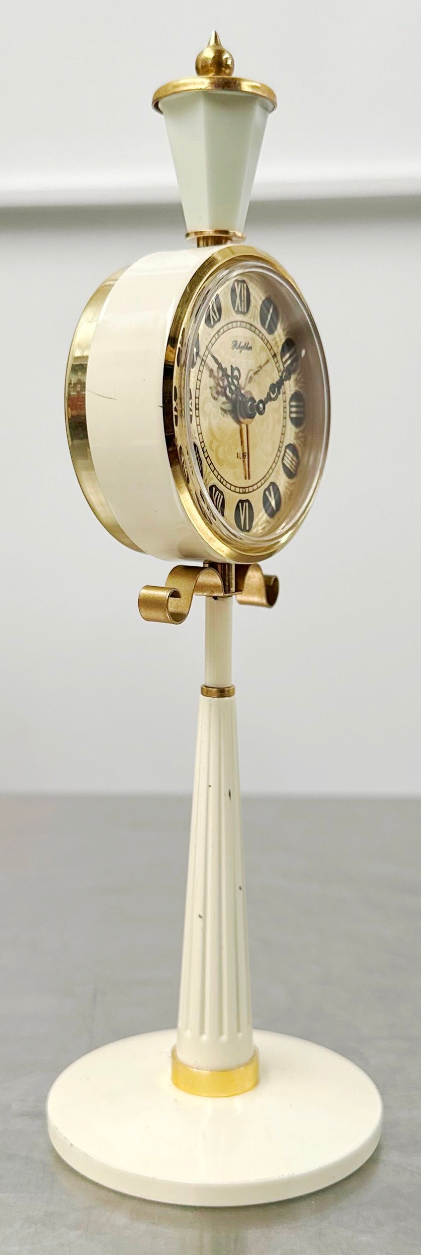 Vintage Rhythm Alarm Lamp Post Desk Clock | Adelaide Clocks