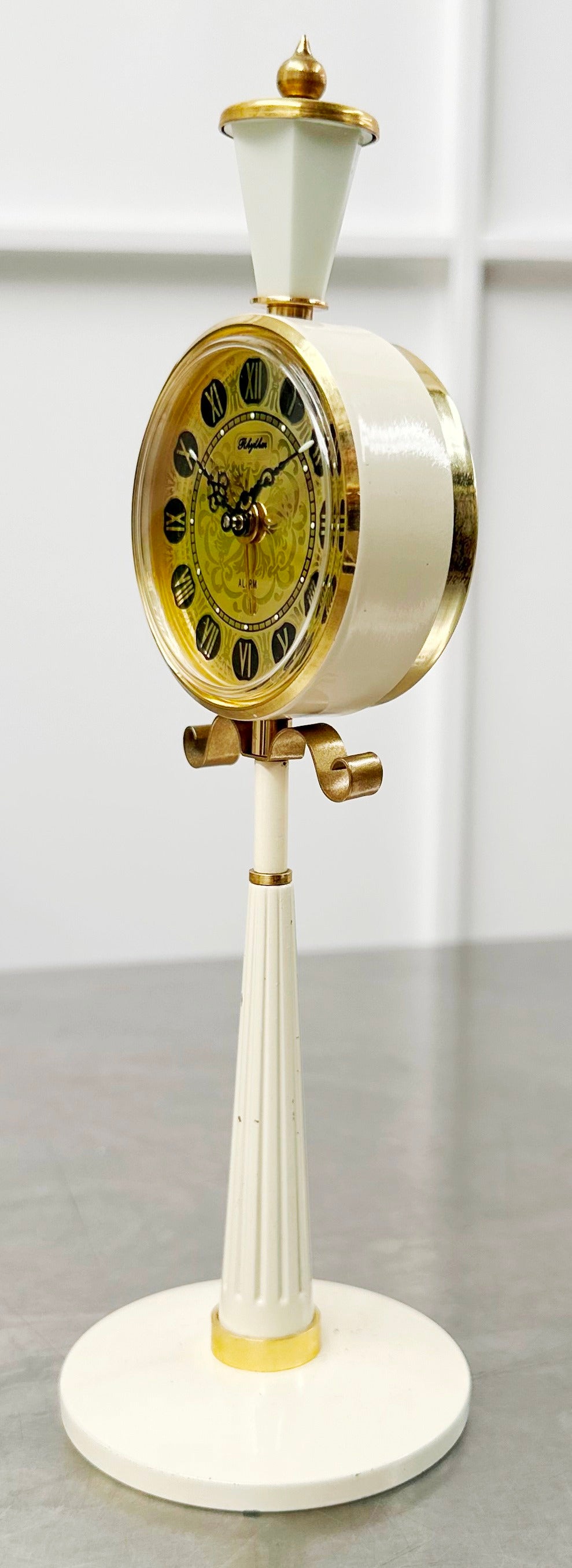 Vintage Rhythm Alarm Lamp Post Desk Clock | Adelaide Clocks