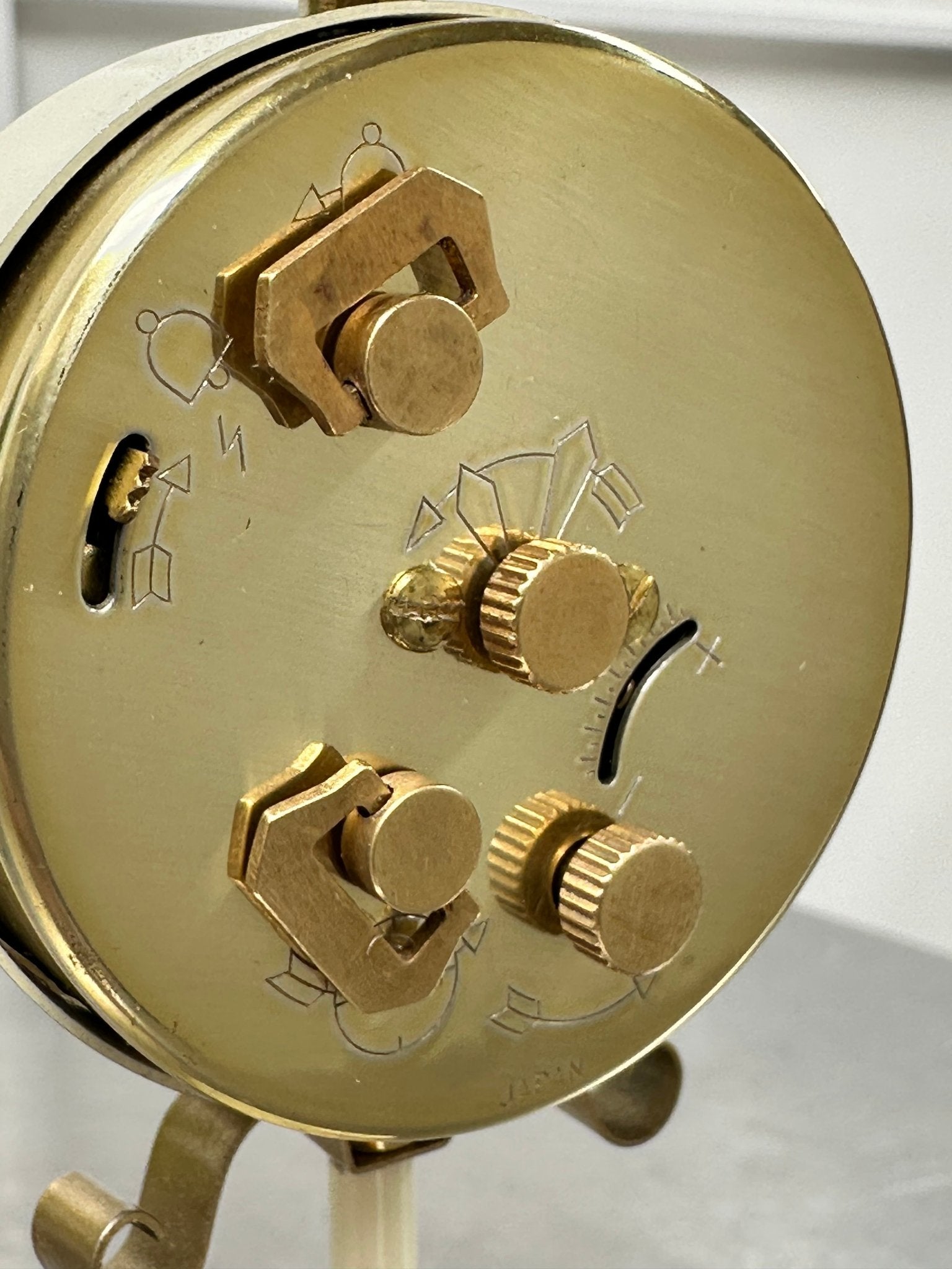 Vintage Rhythm Alarm Lamp Post Desk Clock | Adelaide Clocks