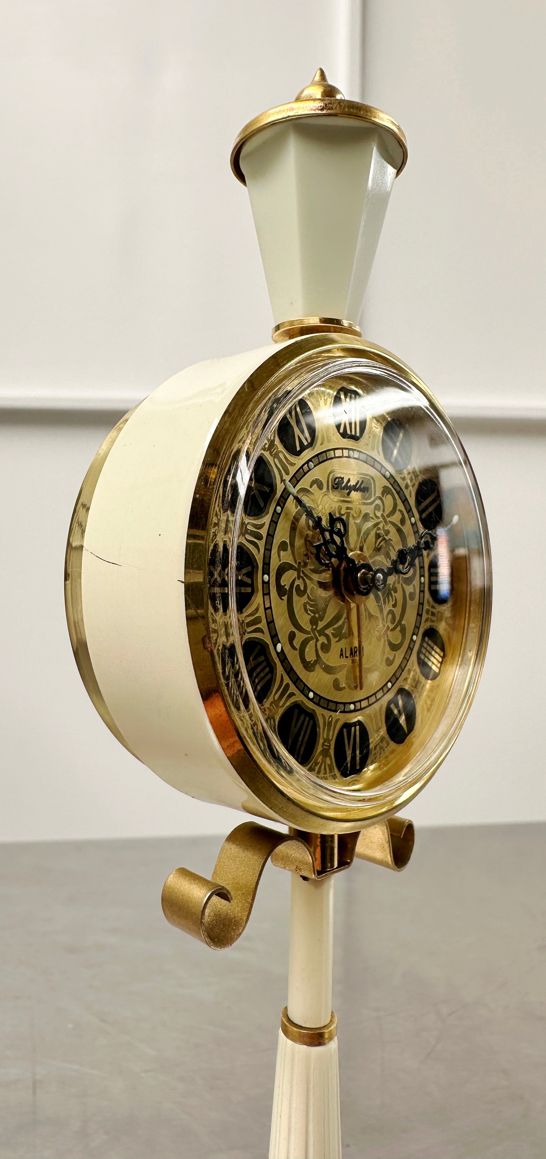 Vintage Rhythm Alarm Lamp Post Desk Clock | Adelaide Clocks