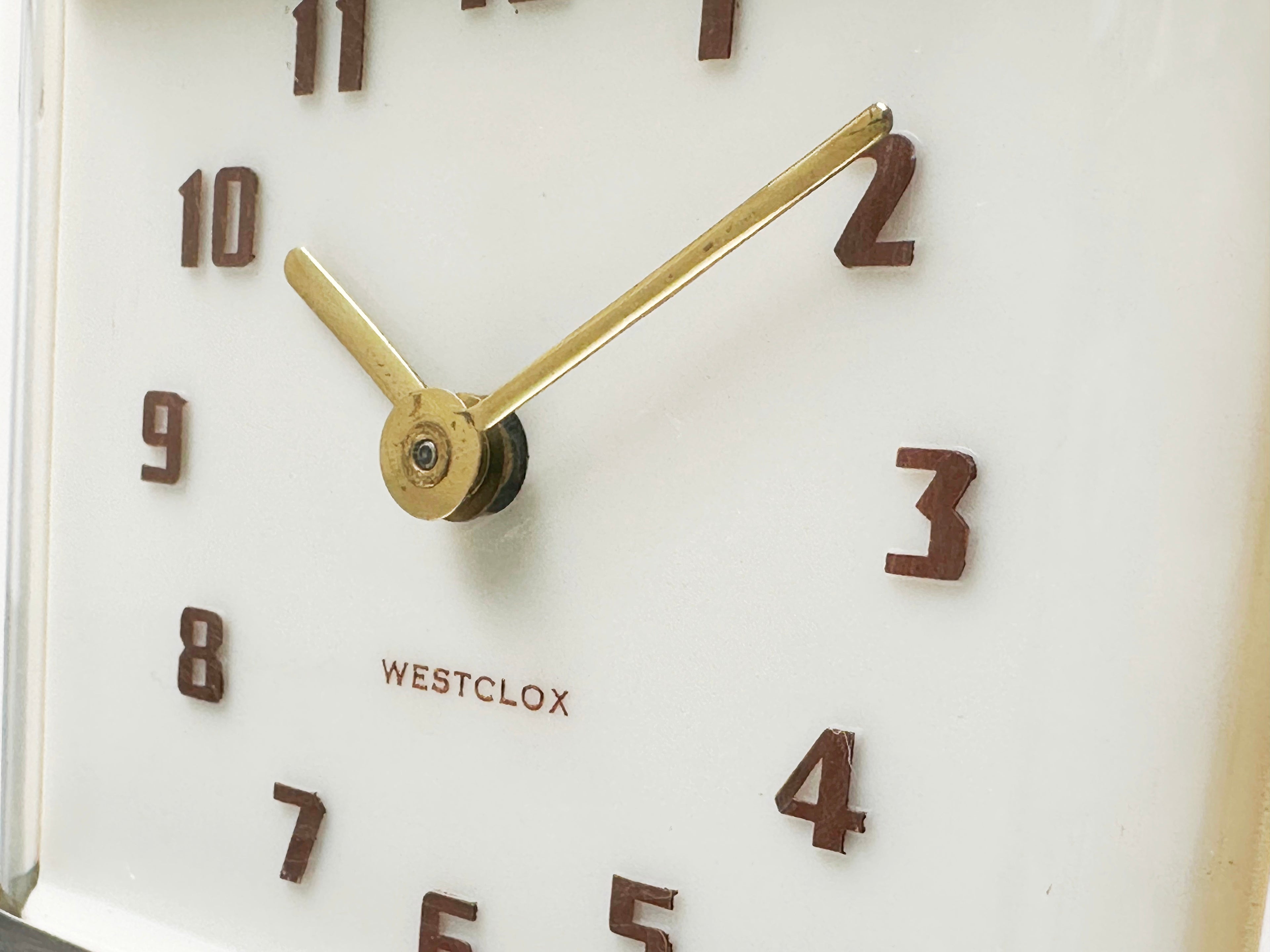  Vintage Westclox Shelby Bakelite Case Alarm Clock | Adelaide Clocks