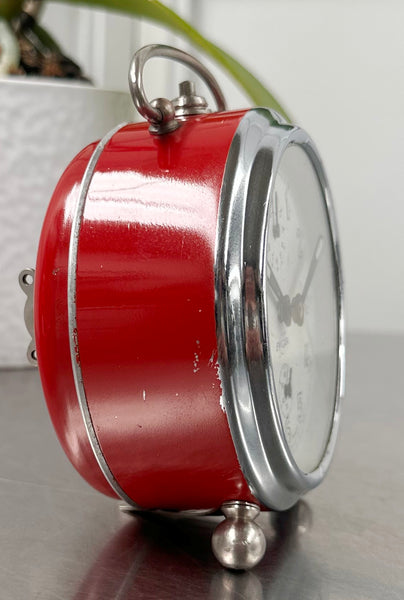 Vintage ENICAR Swiss Made Alarm Desk Clock | Adelaide Clocks